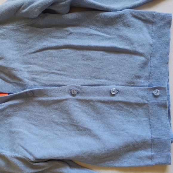 joe fresh blue knit cotton blend cardigan sweater 3T toddler girls - Picture 3 of 6